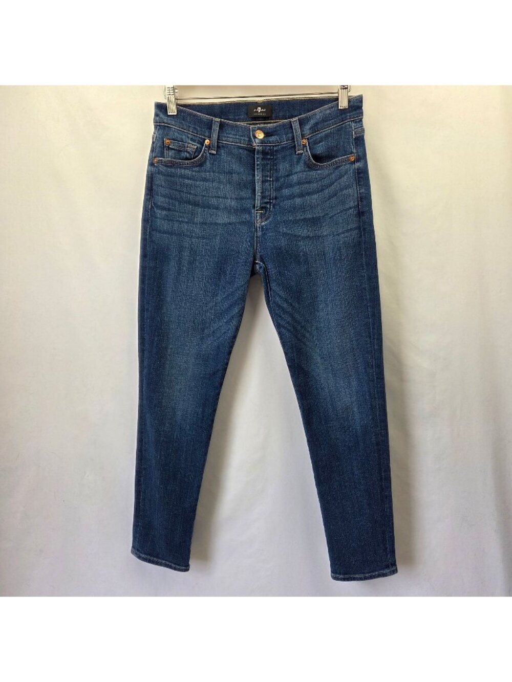 7 For All Mankind Josefina Boyfriend Jeans Dark Wash Size 27